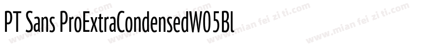 PT Sans ProExtraCondensedW05Blk字体转换